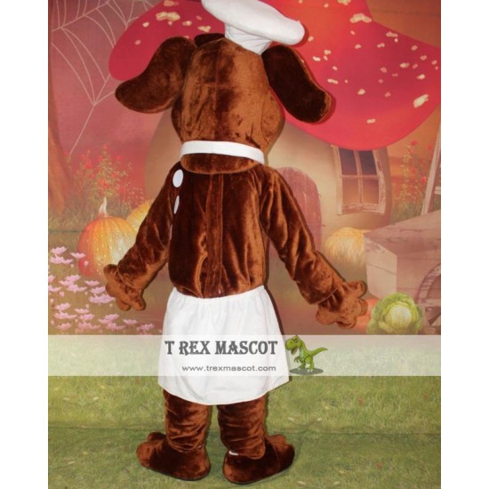 Chief Cook Dog Costume Adult Dog Mascot Costume