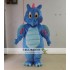 Blue Dragon Mascot Costume For Adults