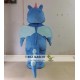 Blue Dragon Mascot Costume For Adults