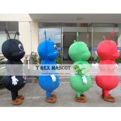 Black/Blue/Green/Red Ant Mascot Costume Adult