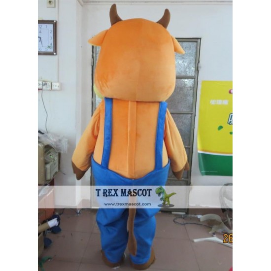 Hamsome Cow Mascot Costume Cow Adult Cow Costume