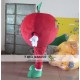 Happy Red Apple Mascot Costume For Adult