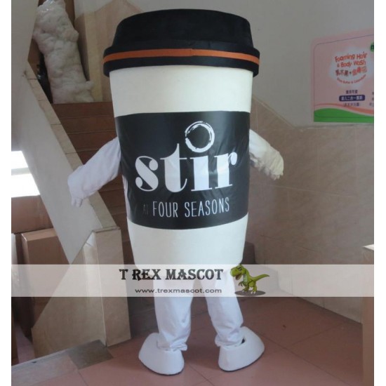 Adult Coffee Cup Mascot Costume