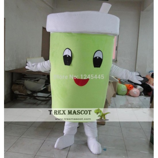 Adult Green Cup Mascot Costume