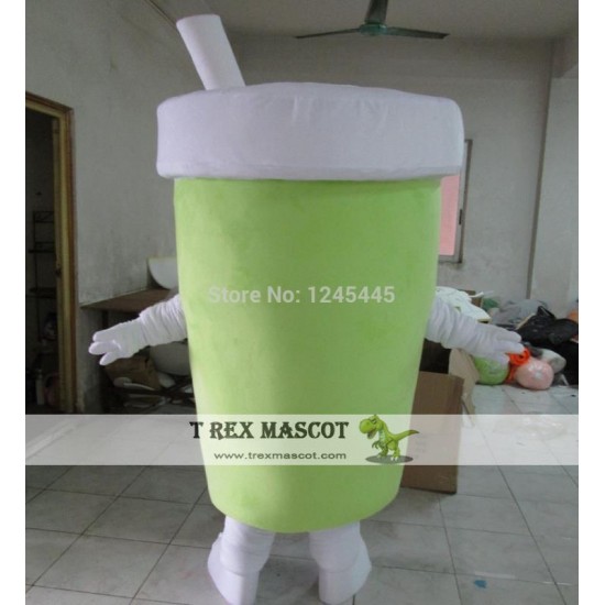 Adult Green Cup Mascot Costume