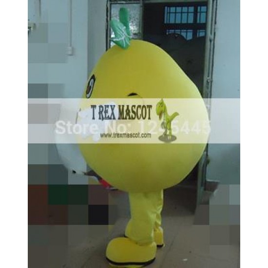 Adult Yellow Pear Mascot Costume