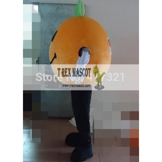 Orange With A Big Smile Mascot Costume Adult Orange Mascot