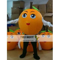 Fancy Fruit Mascot Costume Adult Orange Mascot Costume