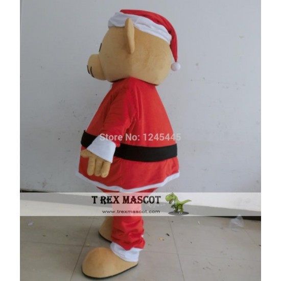 Adult Santa Bear Mascot Costume