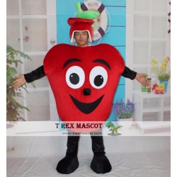 Adult Fruit Mascot Costumes Red Apple Fancy Costume