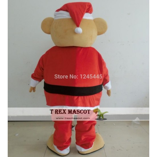 Adult Santa Bear Mascot Costume