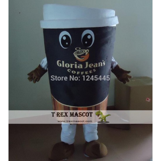 Coffee Cup Mascot Costume Adult Coffee Cup Costume