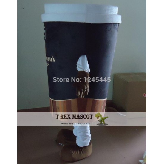 Coffee Cup Mascot Costume Adult Coffee Cup Costume