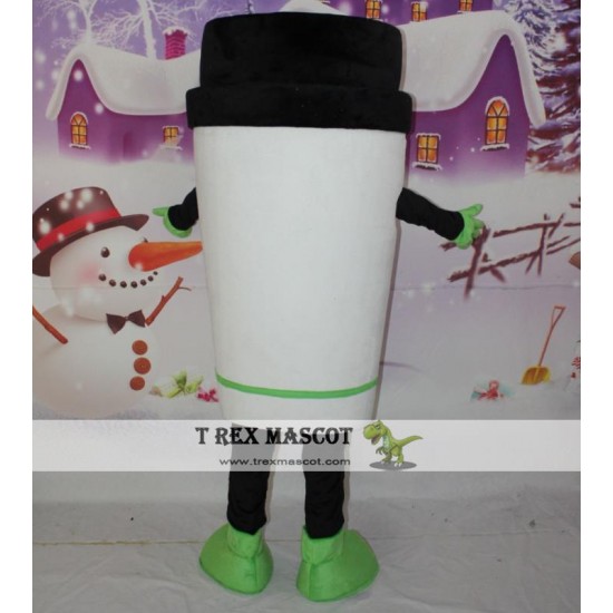 Adult Coffee Cup Mascot Costume Soft Drink Cup Mascot Costume