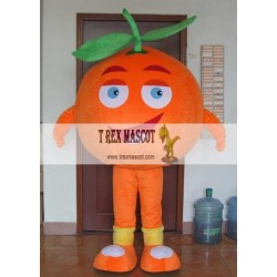 Happy Orange Costume Adult Orange Mascot Costume