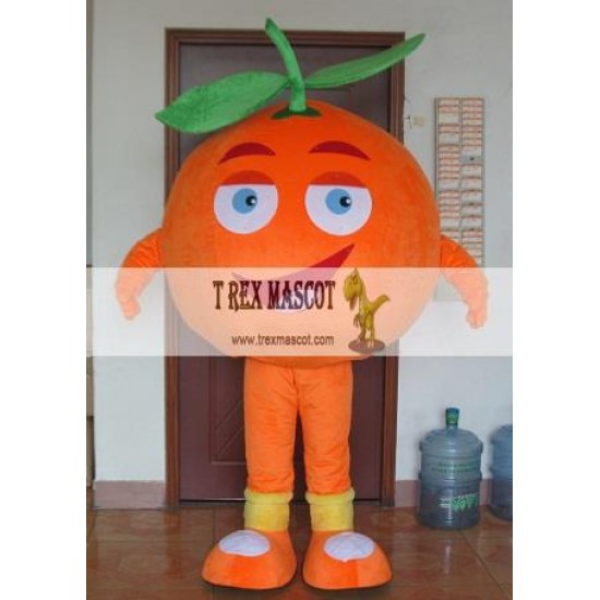 Happy Orange Costume Adult Orange Mascot Costume