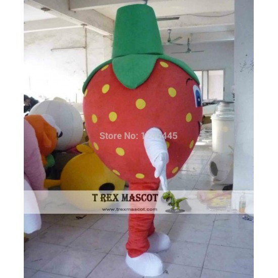 Adult Strawberry Mascot Costume Fruit Carnival Strawberry Costume