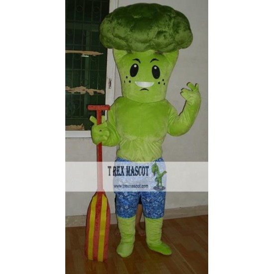 Adult Broccoli Mascot Costume