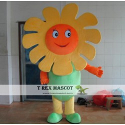 Happy Flower Mascot Costume Adult Flower Costume