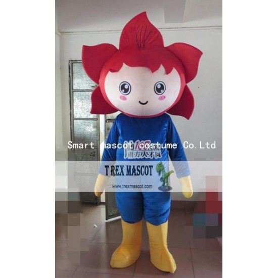 Bombax Ceiba Mascot Costume Adult Bombax Ceiba Costume