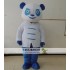 White And Blue Panda Mascot Costume