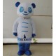 White And Blue Panda Mascot Costume