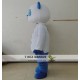 White And Blue Panda Mascot Costume