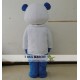 White And Blue Panda Mascot Costume