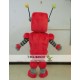 Plush Adult Red Robot Mascot Costume