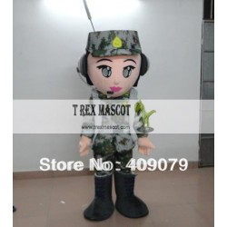 Adult Wargame Soldier Mascot Costume