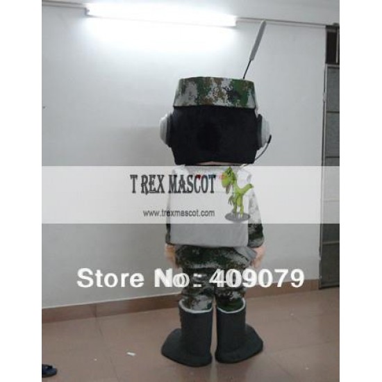 Adult Wargame Soldier Mascot Costume