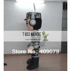 Adult Wargame Soldier Mascot Costume