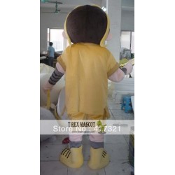 Mascot Cartoon Costume Explorer Boy For Adult