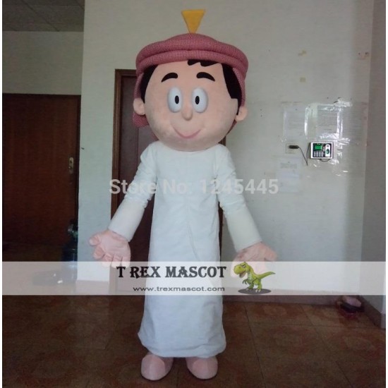 Adult Arab Boy Mascot Costume