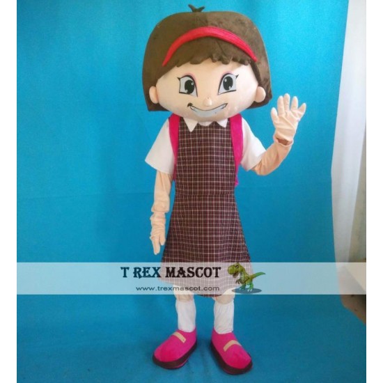 School Students Boy And Girl Mascot Costume For Adult