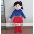 Girl Mascot Costume In Superman For Adults