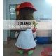 Long Hair Girl Mascot Costume For Adults