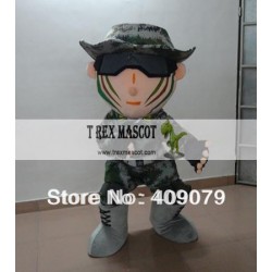 Adult Wargame Soldiers Mascot Costume