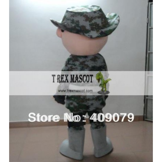 Adult Wargame Soldiers Mascot Costume