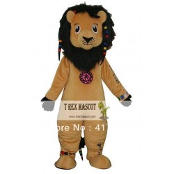 Funny Little Fur Lion Mascot Costume For Adult