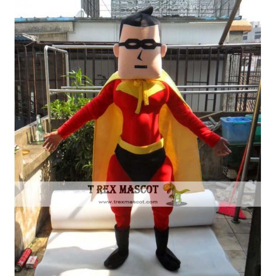 Adult Muscle Superman Mascot Costume