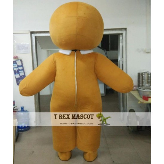 Adult Gingerbread Man Mascot Costume