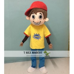 Happy Boost Tutoring School Student Boy Mascot Costume For Adult