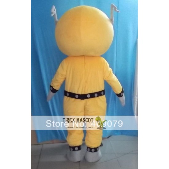 Handmade Nice Yellow Robot Mascot Costume