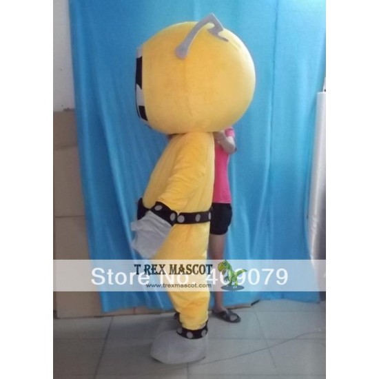 Handmade Nice Yellow Robot Mascot Costume