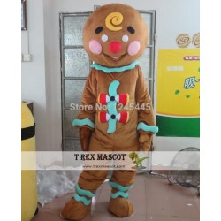 Gingerbread Man Mascot Costume For Adult