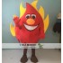 Red Fire Mascot Costume For Adult