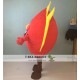 Red Fire Mascot Costume For Adult