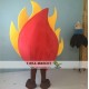 Red Fire Mascot Costume For Adult