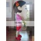 Adult Long Face Girl Mascot Costume